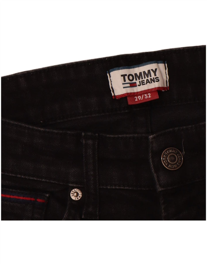 Tommy Hilfiger Herre Slim Jeans W29 L32 Sort Bomuld