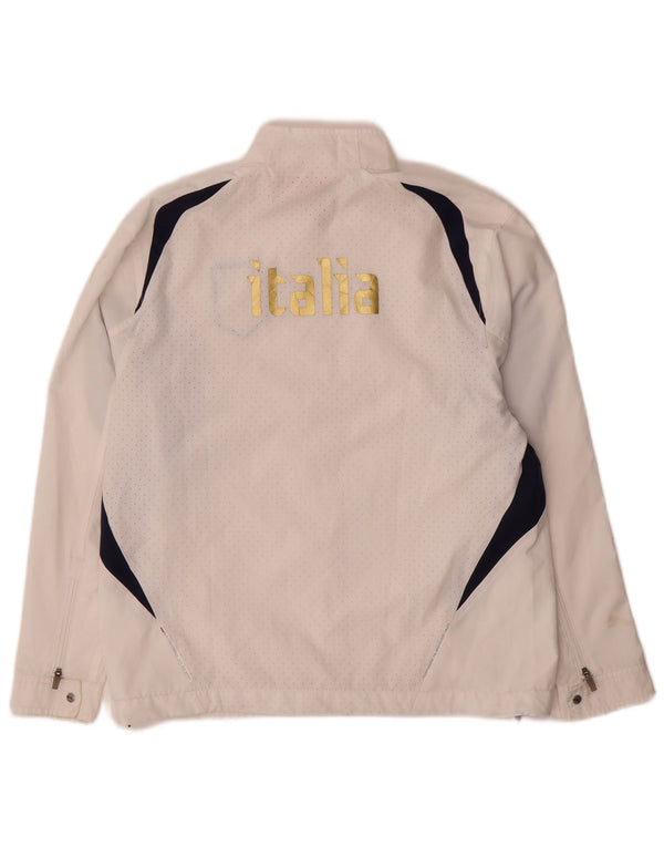 Puma Boys Italia Grafisk træningsdragt topjakke 11-12 år Hvid Colourblock