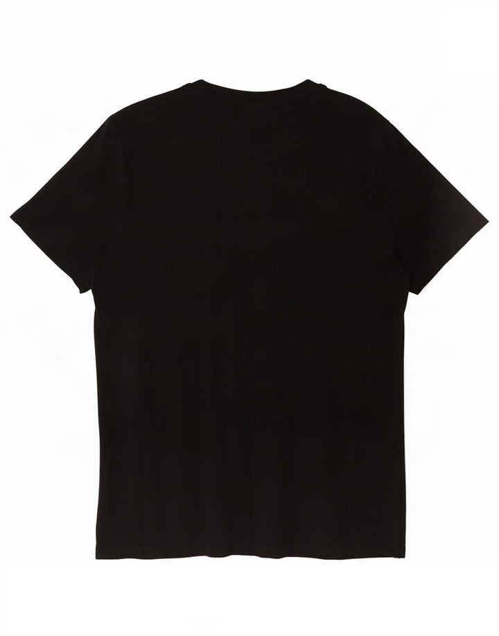 Hugo Boss Herre grafisk T-shirt Top Medium Sort Bomuld
