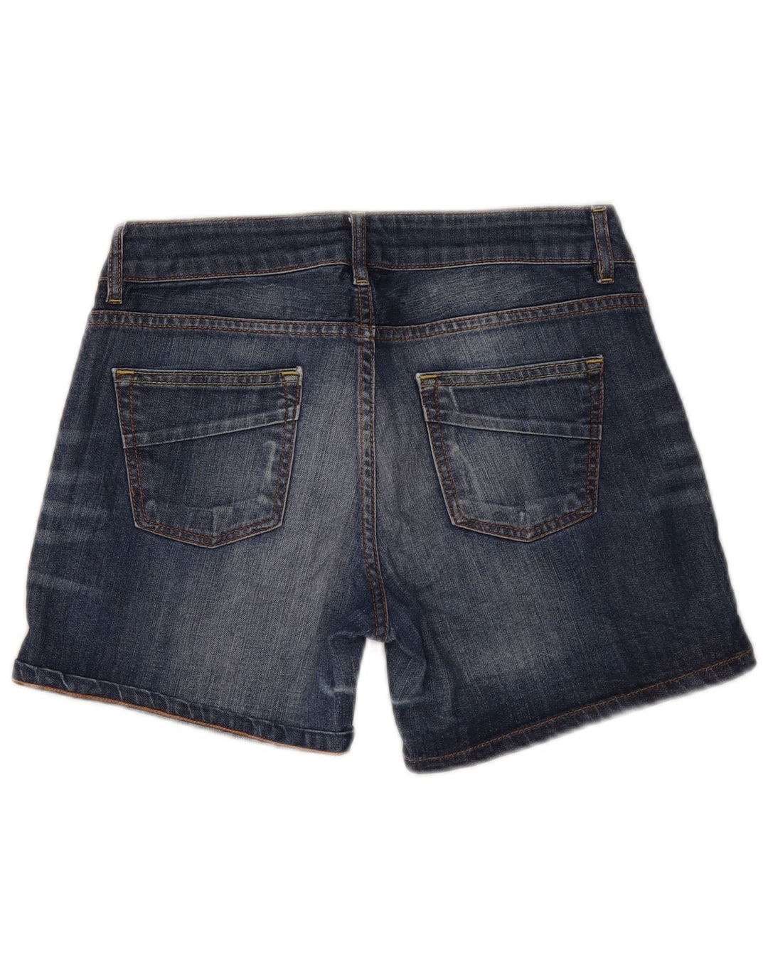 Massimo Dutti Dame Denim Shorts EU 38 Small W28 Blå Bomuld