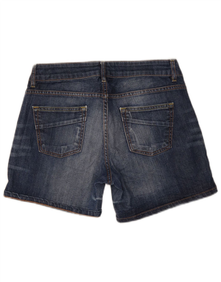 Massimo Dutti Dame Denim Shorts EU 38 Small W28 Blå Bomuld