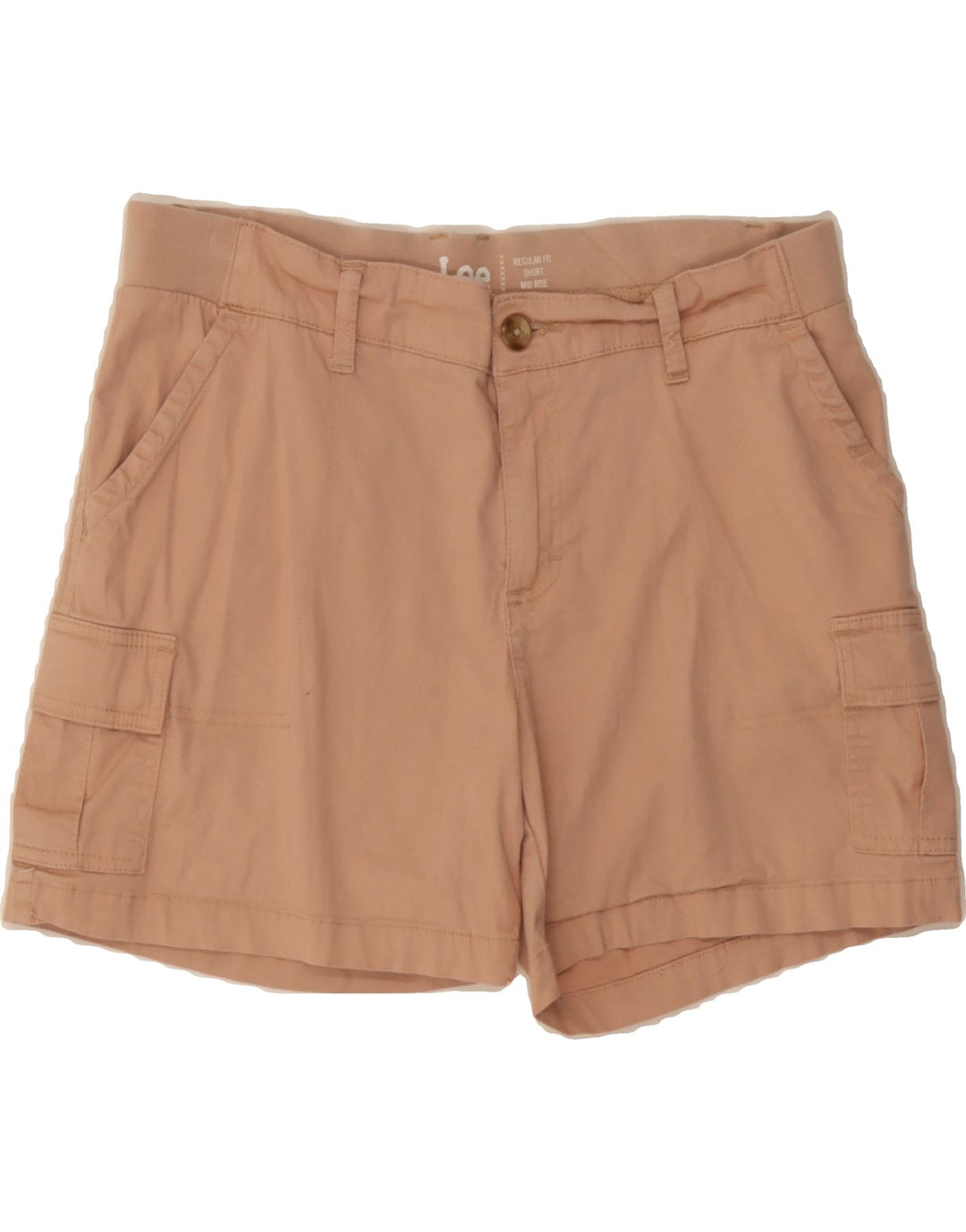 LEE Womens Mid Rise Regular Fit Cargo Shorts US 12 Large W34 Pink Cotton Vintage Lee and Second-Hand Lee from Messina Hembry 