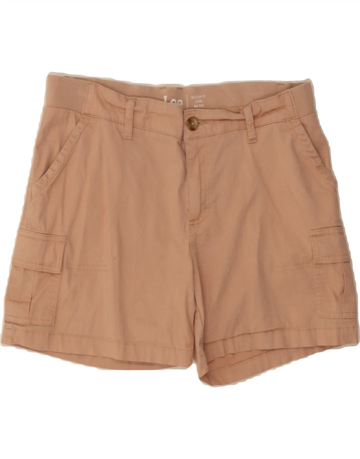 LEE Womens Mid Rise Regular Fit Cargo Shorts US 12 Large W34 Pink Cotton Vintage Lee and Second-Hand Lee from Messina Hembry 