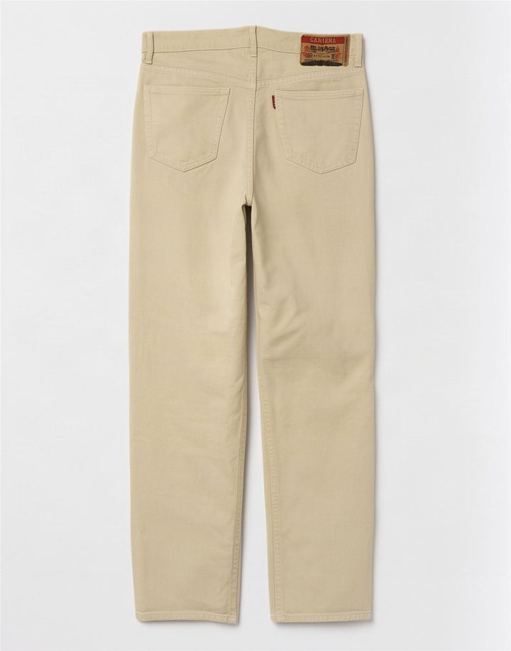 Carrera Straight Jeans til mænd W36 L33 Beige Bomuld