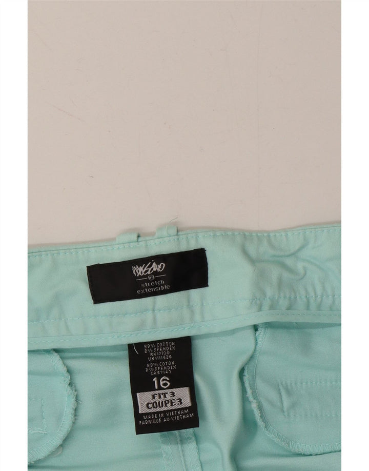 MOSSIMO Womens Casual Shorts US 16 2XL W38 Blue Cotton