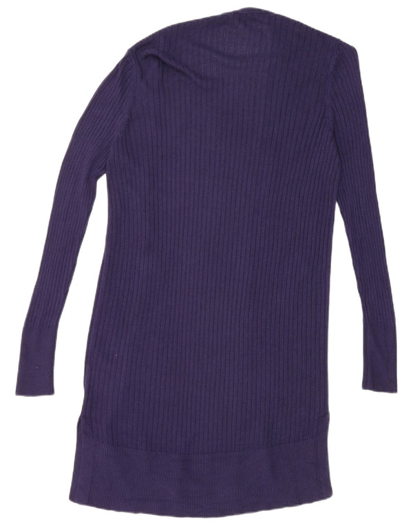 Oasis Womens Oversized Longline Open Cardigan Sweater UK 6 XS Navy Blue
