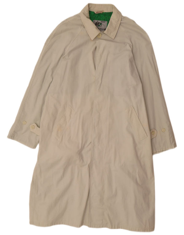 Stratos Herre Overfrakke UK 40 Stor Beige Bomuld