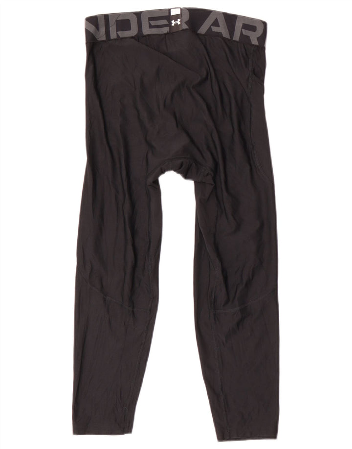 Under Armour Herre Heat Gear Grafiske Capri Leggings Medium Sort