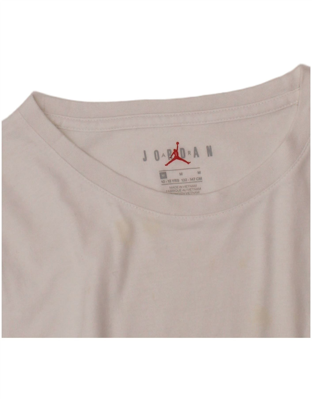JORDAN Drenge Grafisk T-Shirt Top 10-11 år Medium Hvid
