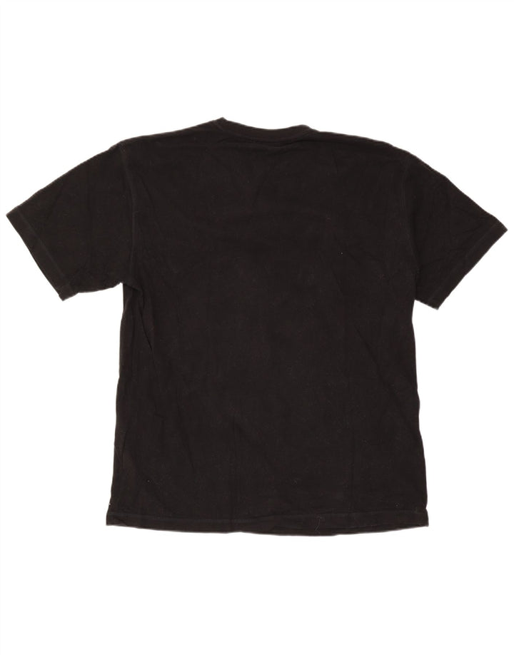 Fila Herre Grafisk T-Shirt Top Stor Sort Bomuld