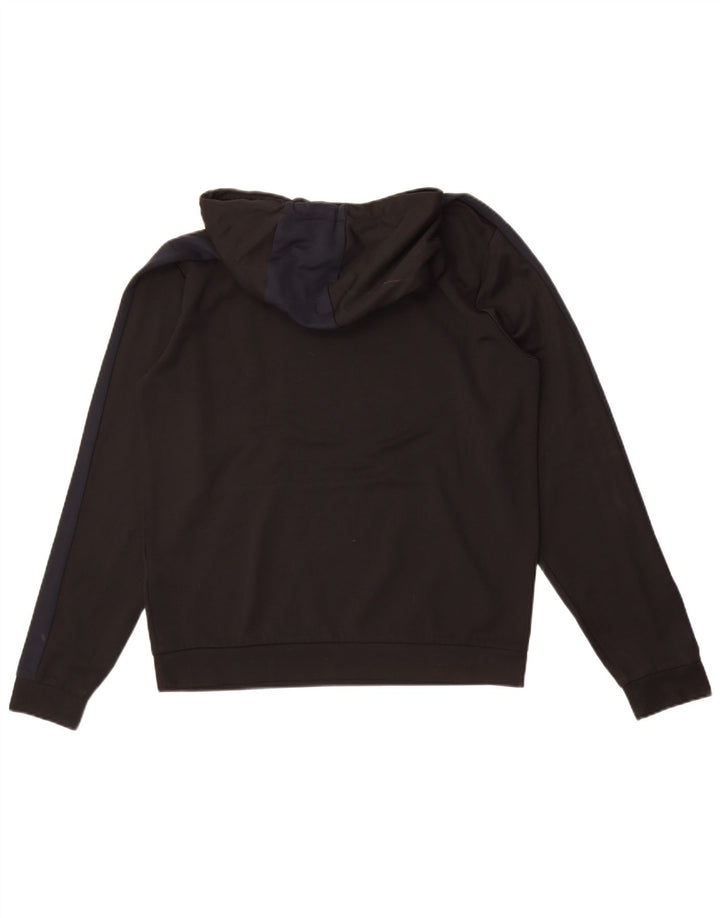 Armani Exchange Herre grafisk hættetrøje Jumper Medium Sort Polyester