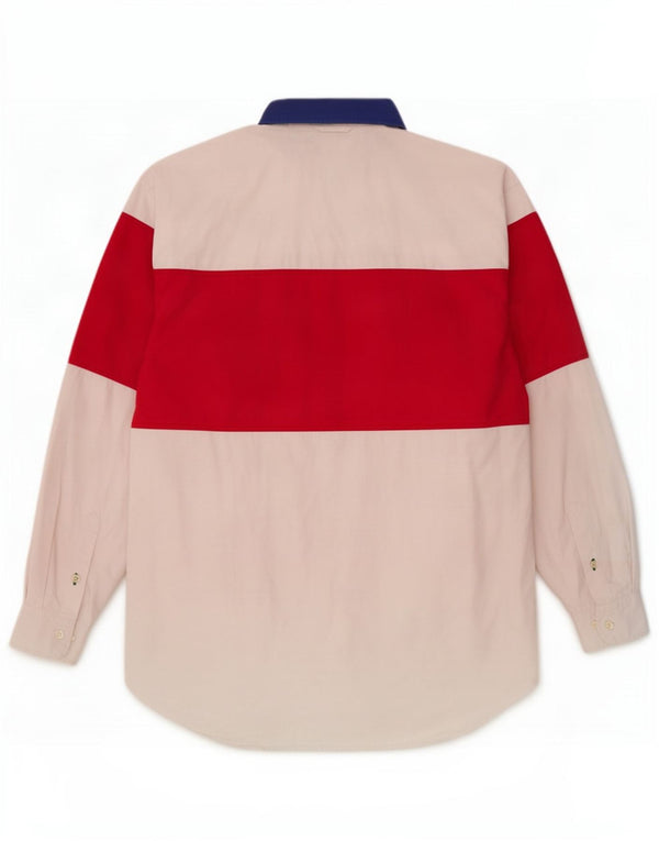 Tommy Hilfiger Herreskjorte Stor hvid Colourblock Bomuld