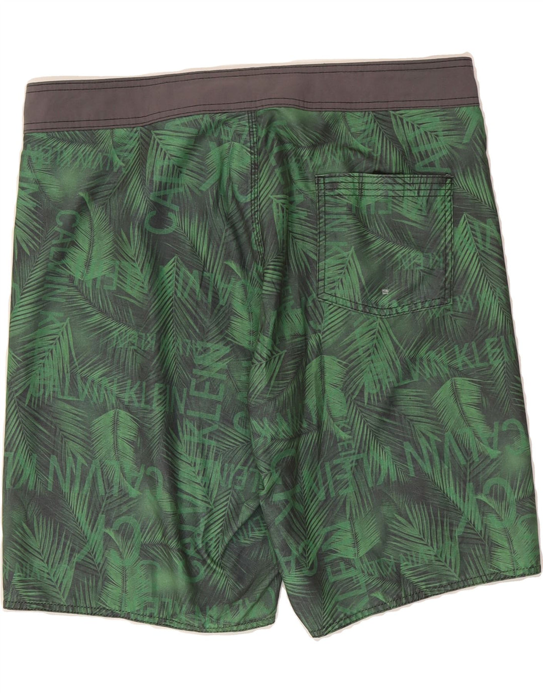 CALVIN KLEIN Mens Graphic Swimwear XL Green Vintage Calvin Klein and Second-Hand Calvin Klein from Messina Hembry 