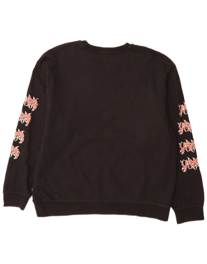 Vans Herre Relaxed Graphic Sweatshirt Jumper XL Sort Bomuld