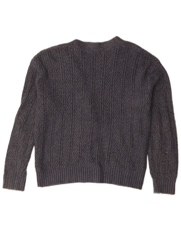 Marks & Spencer Dame oversized cardigan sweater UK 10 Small Grey
