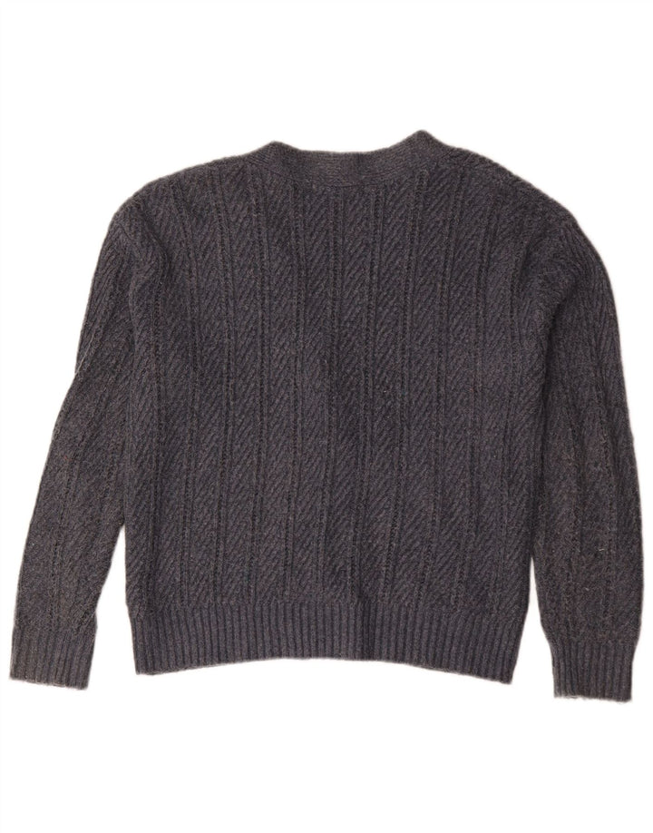 Marks & Spencer Dame oversized cardigan sweater UK 10 Small Grey