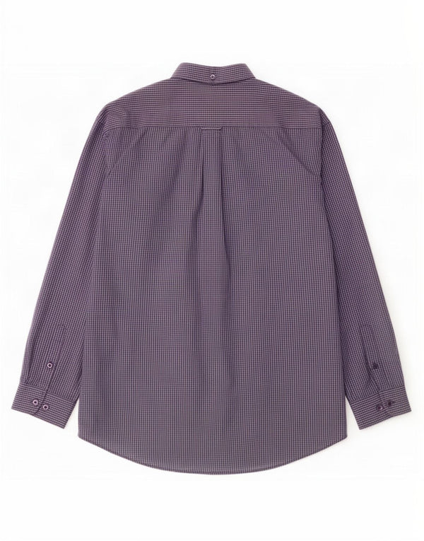 Ben Sherman herreskjorte 4XL marineblå ternet