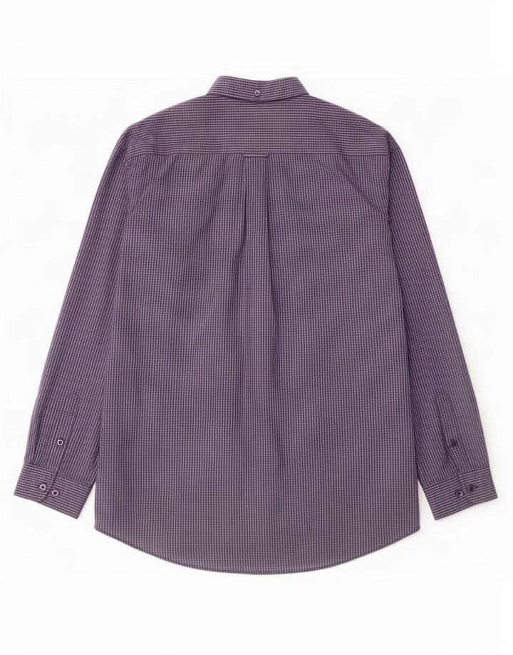 Ben Sherman herreskjorte 4XL marineblå ternet