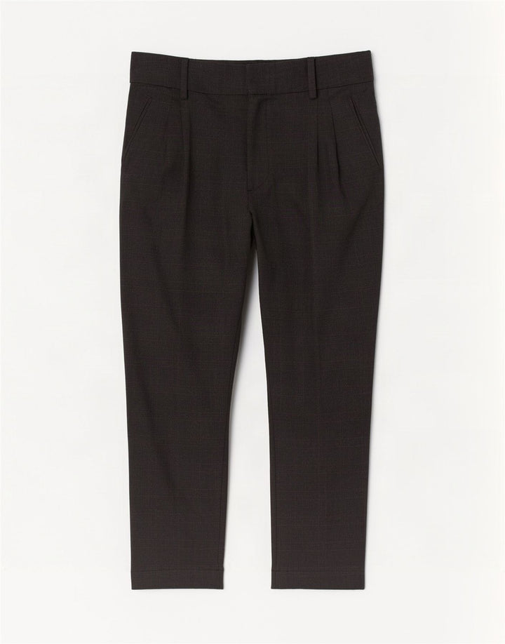 Zara Womens Pegged Cropped Trousers Medium W28 L26 Grå ternet