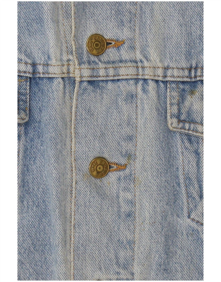 Carrera Herre Denim Gilet UK 14 Medium Blue Cotton