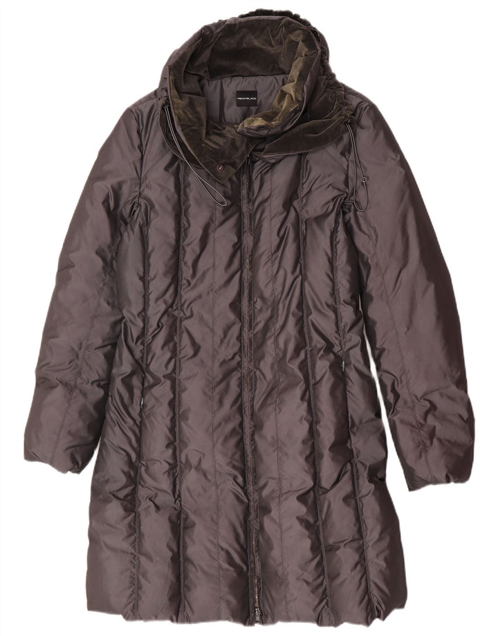 Penny Black Dame Hætte Polstret Frakke UK 12 Medium Grey