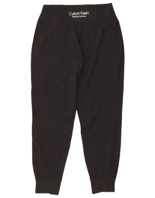 Calvin Klein Dame Stretch Træningsdragt Bukser Joggers UK 16 Large Black