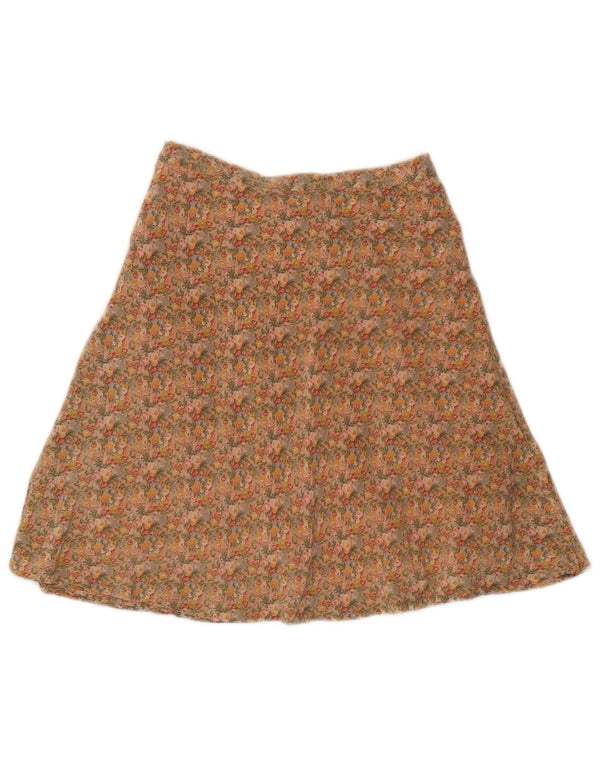 Balloon Womens A-Line Skirt EU 38 Medium W28  Multicoloured Floral Silk