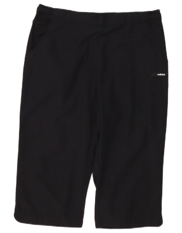 Adidas Bermuda Shorts til kvinder UK 16 Large W34 Black Bomuld