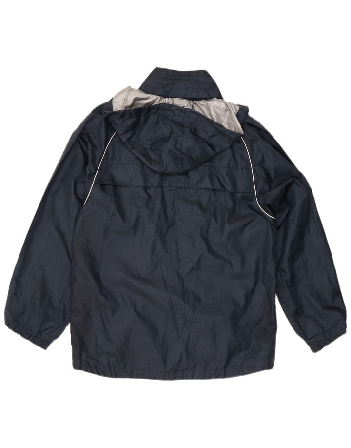 Umbro Regnjakke med hætte til mænd UK 36 Small Navy Blue Polyester