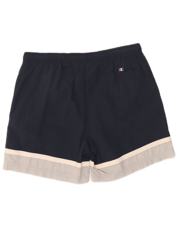 CHAMPION Badeshorts til mænd Large Navy Blue Colourblock