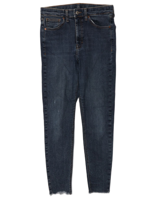 Topshop Dame Crop Skinny Jeans W28 L25 Blå Bomuld