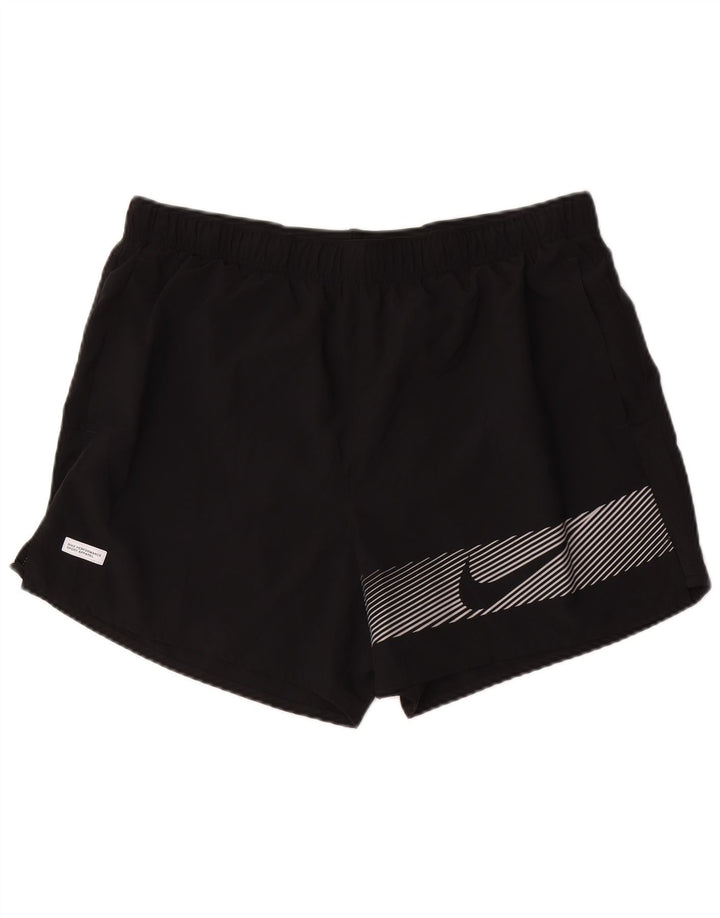 Nike Herre Dri Fit grafiske sportsshorts XL sort polyester