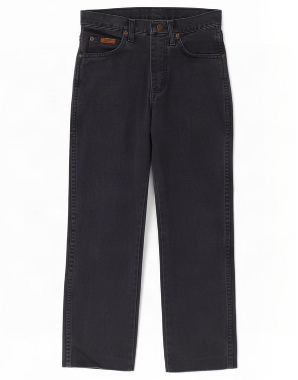 Wrangler Girls Texas Straight Jeans 9-10 år W26 L24 Sort bomuld