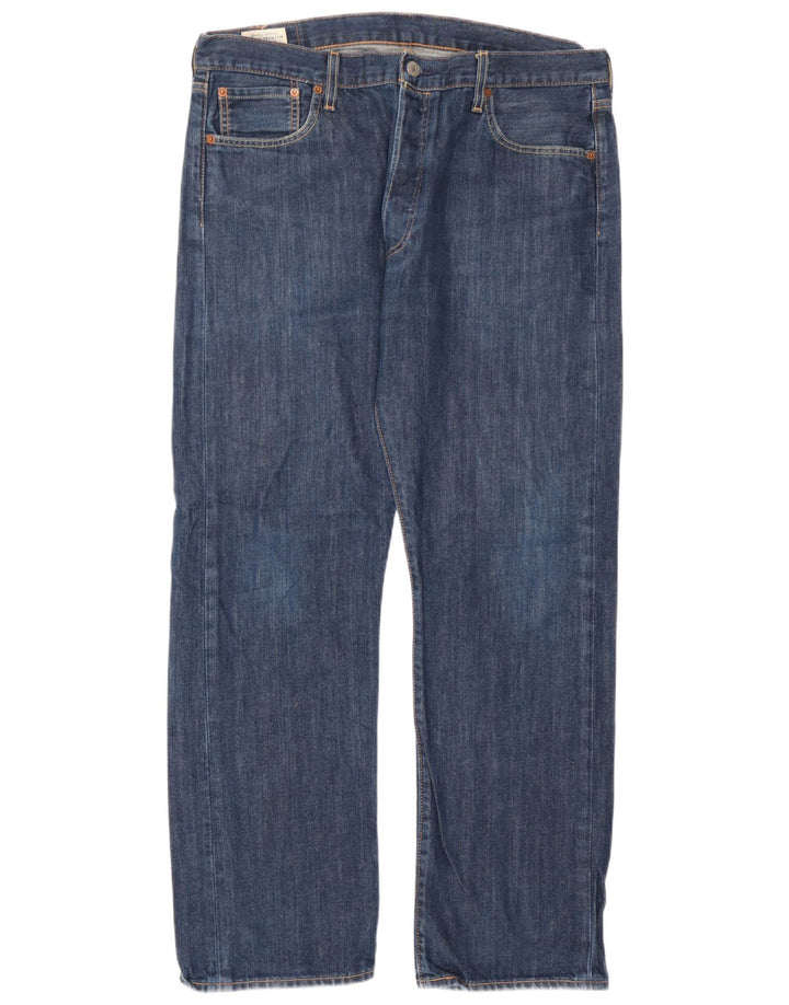 Levi's Herre 501 lige jeans W36 L30 blå bomuld