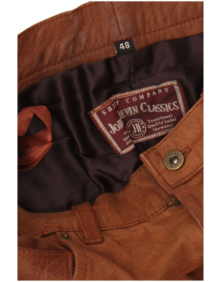 John Devin Classics Herre Lige ruskindsbukser IT 48 Medium W32 L28 Brun