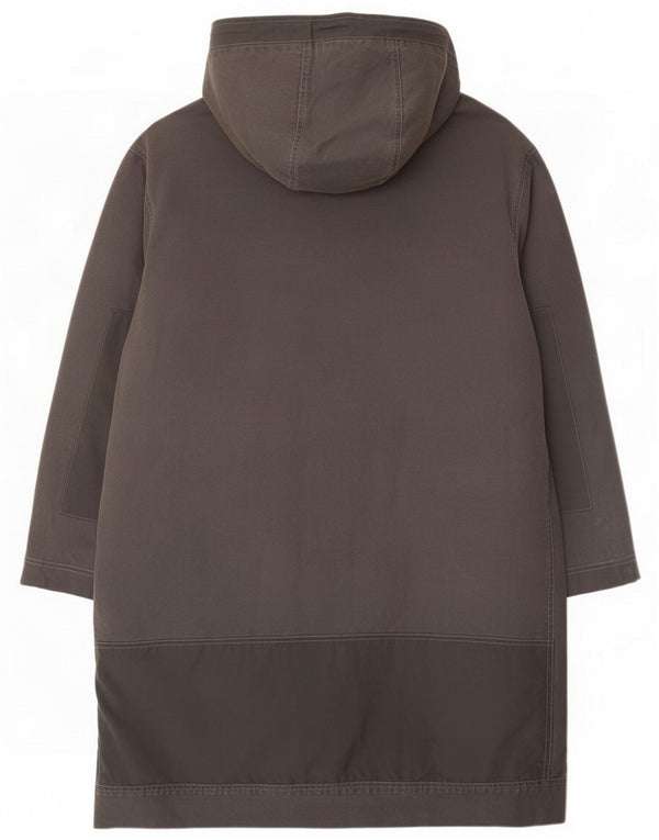 Murphy & Nye Herre Hooded Waxed Cotton Windbreaker Coat UK 42 XL Grey