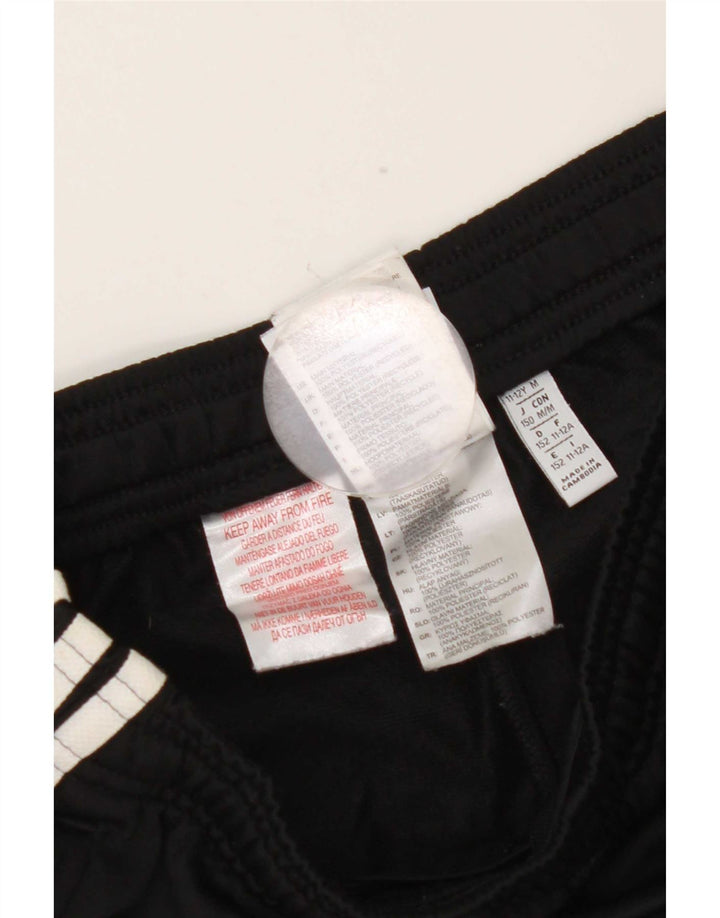 Adidas Drenge Træningsdragt Bukser Joggers 11-12 År Sort Polyester