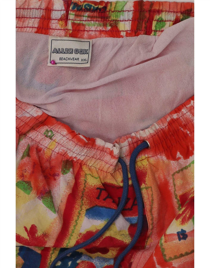 Allen Cox Badeshorts til mænd 2XL flerfarvet blomstret polyamid