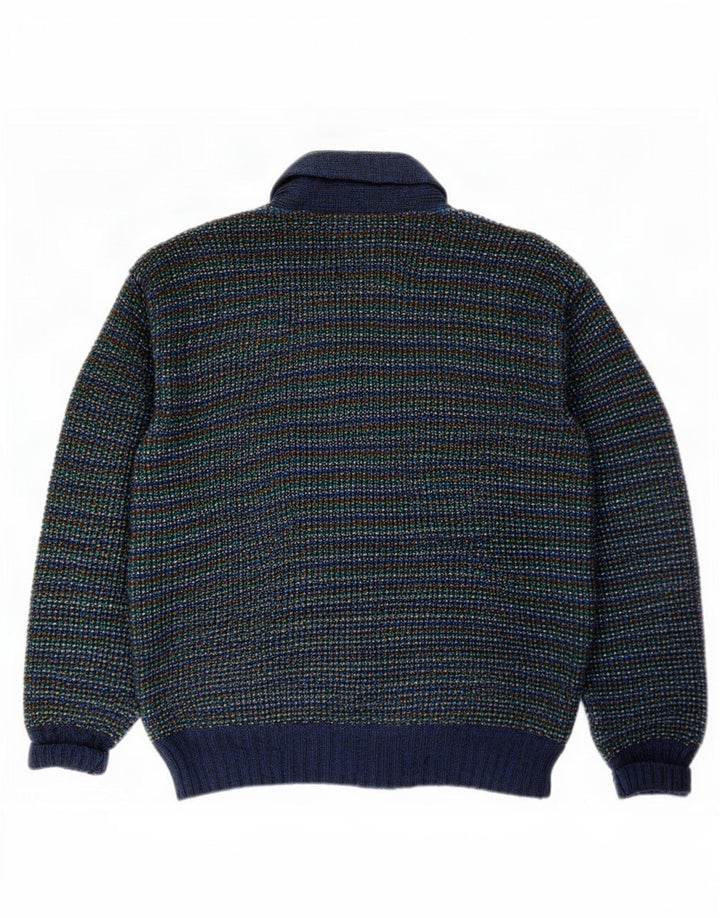 Missoni Herre Cardigan Sweater Medium Flerfarvet Stribet Uld