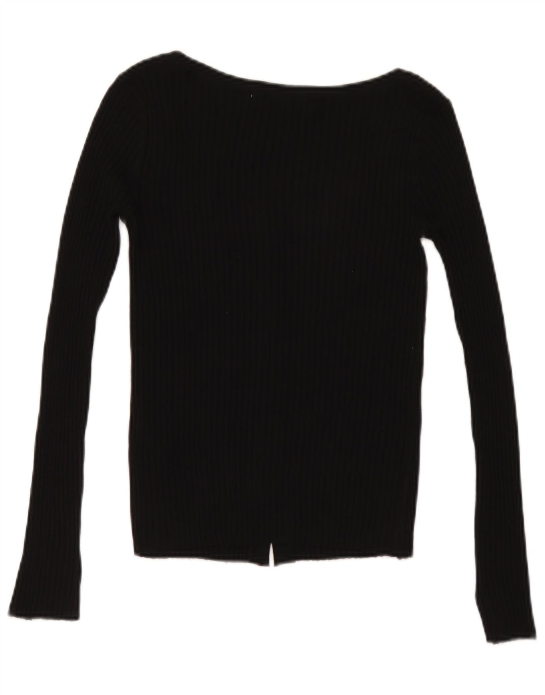 Zara Dame Cardigan Sweater UK 8 Small Black Acryl