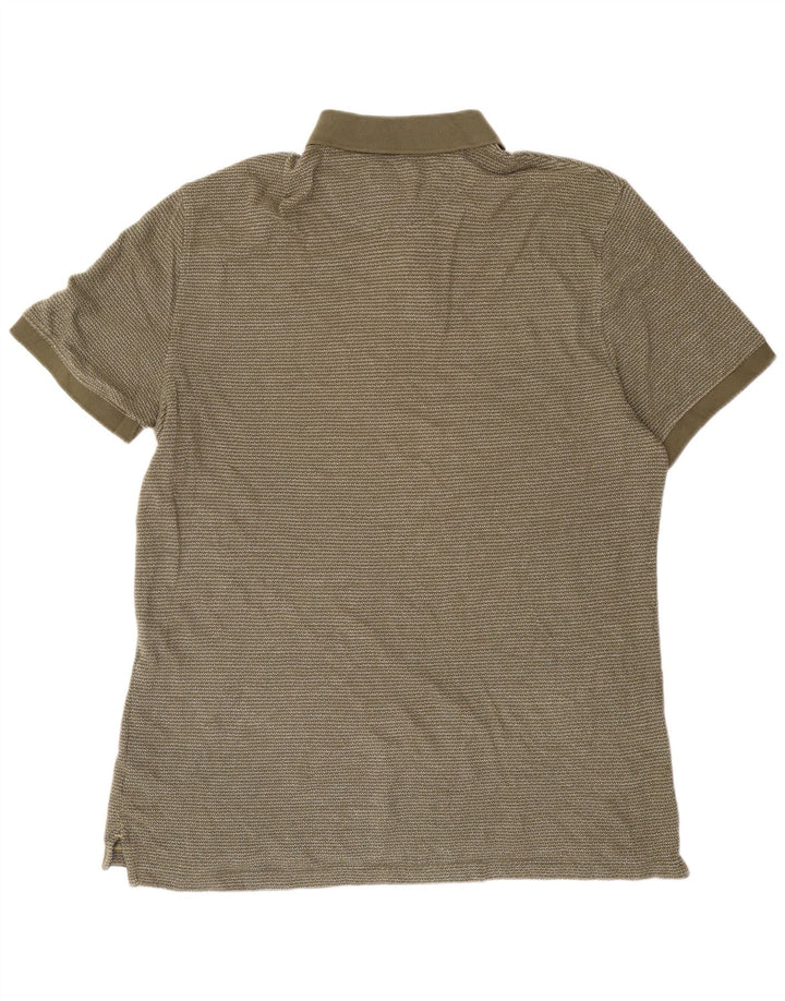White Stuff Herre poloshirt XL Khaki Stribet Bomuld