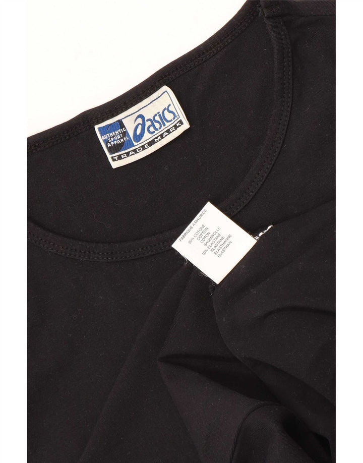 Asics Dame T-Shirt Top UK 8 Lille Sort