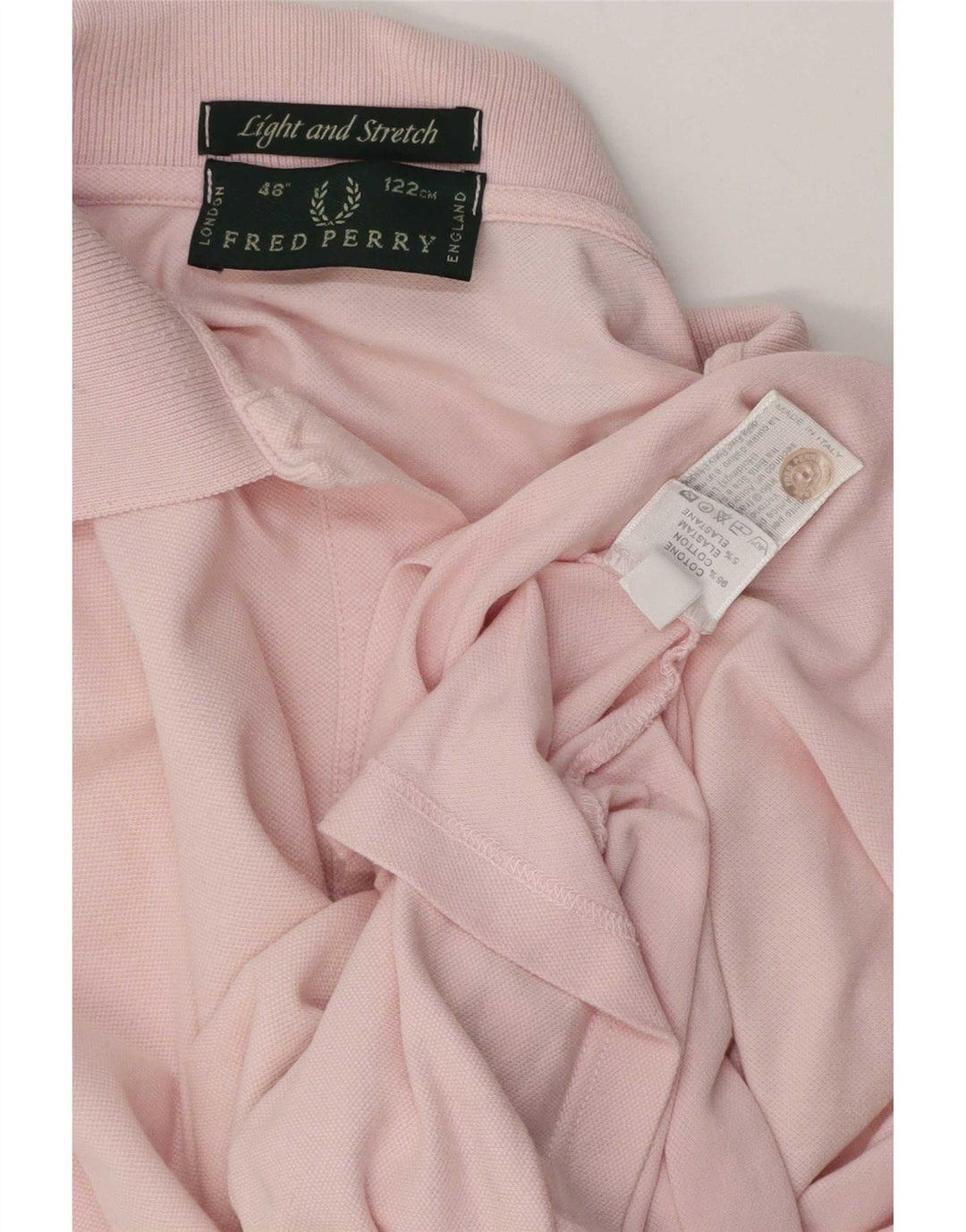 Fred Perry herre poloshirt stor pink stribet bomuld