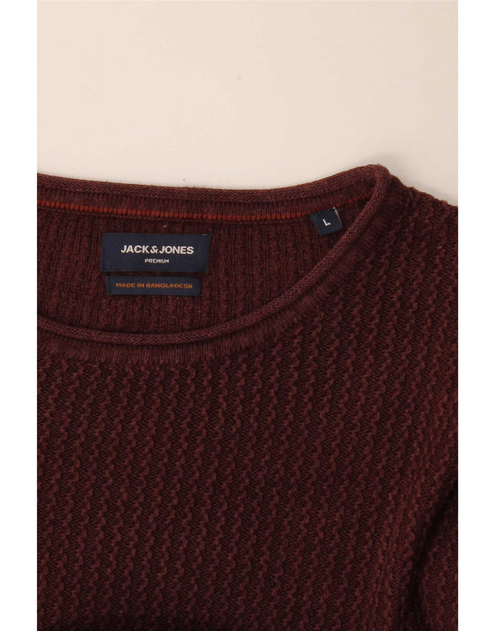 Jack & Jones Herre trøjetrøje med rund hals Stor Bourgogne