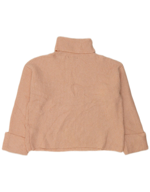 Marks & Spencer Dame Oversized Roll Neck sweater UK 14 Medium Pink