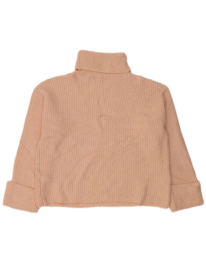 Marks & Spencer Dame Oversized Roll Neck sweater UK 14 Medium Pink