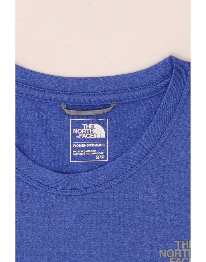 The North Face Dame T-Shirt Top UK 10 Lille Blå