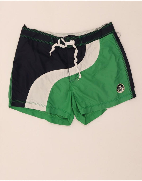 NORTH SAILS Badeshorts til mænd Medium Grøn Colourblock