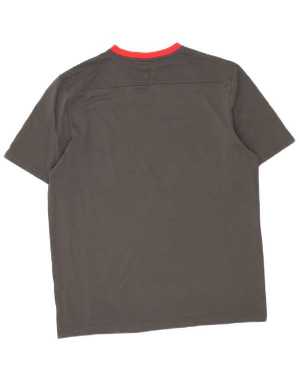 Under Armour Herre Heat Gear T-Shirt Top Stor Grå Colourblock