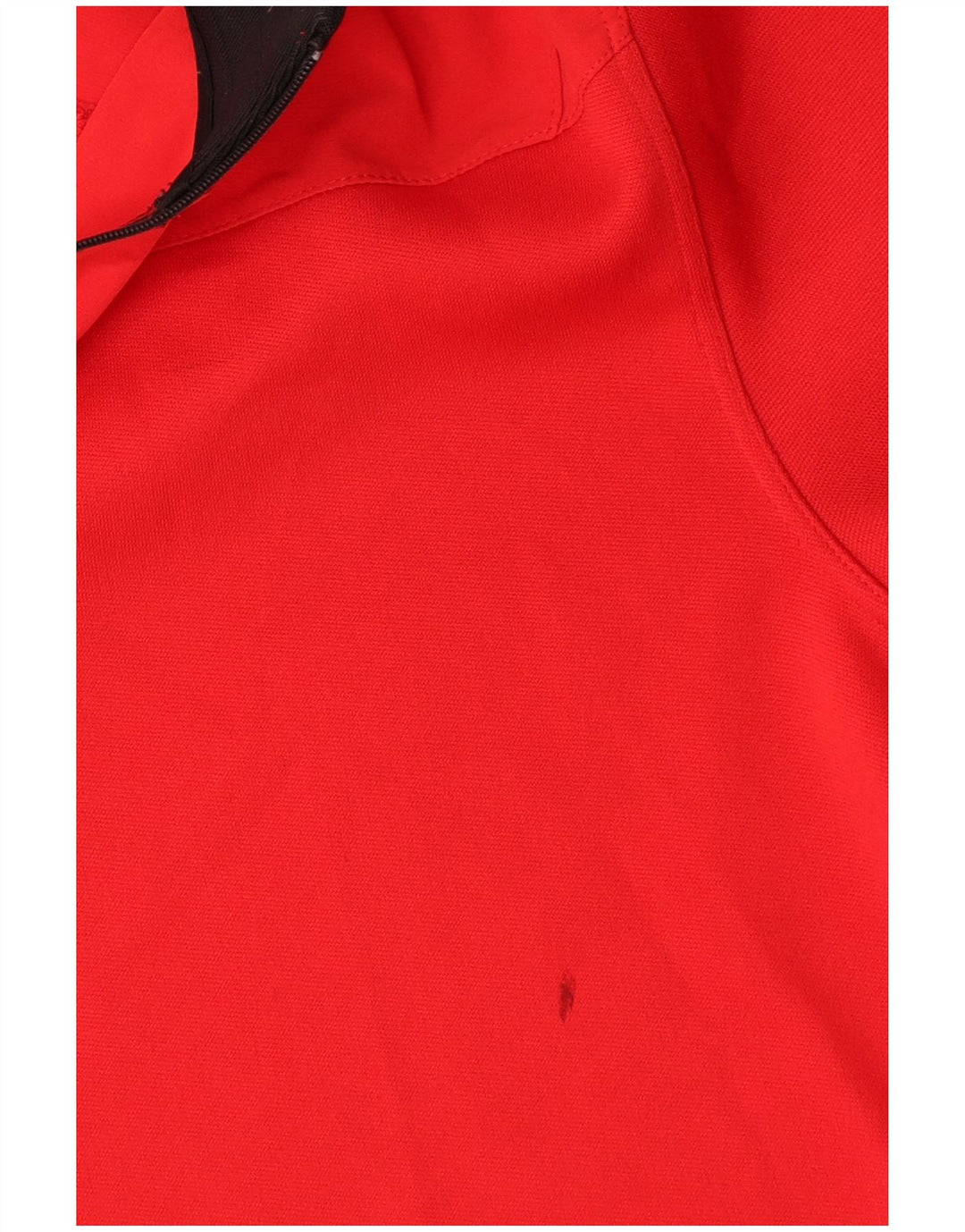 Nike Herre Dri Fit Zip Neck Top Langærmet Lille Rød Polyester
